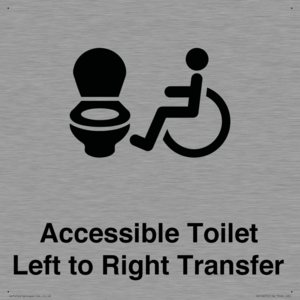 Accessible Toilet with Left to Right Transfer
